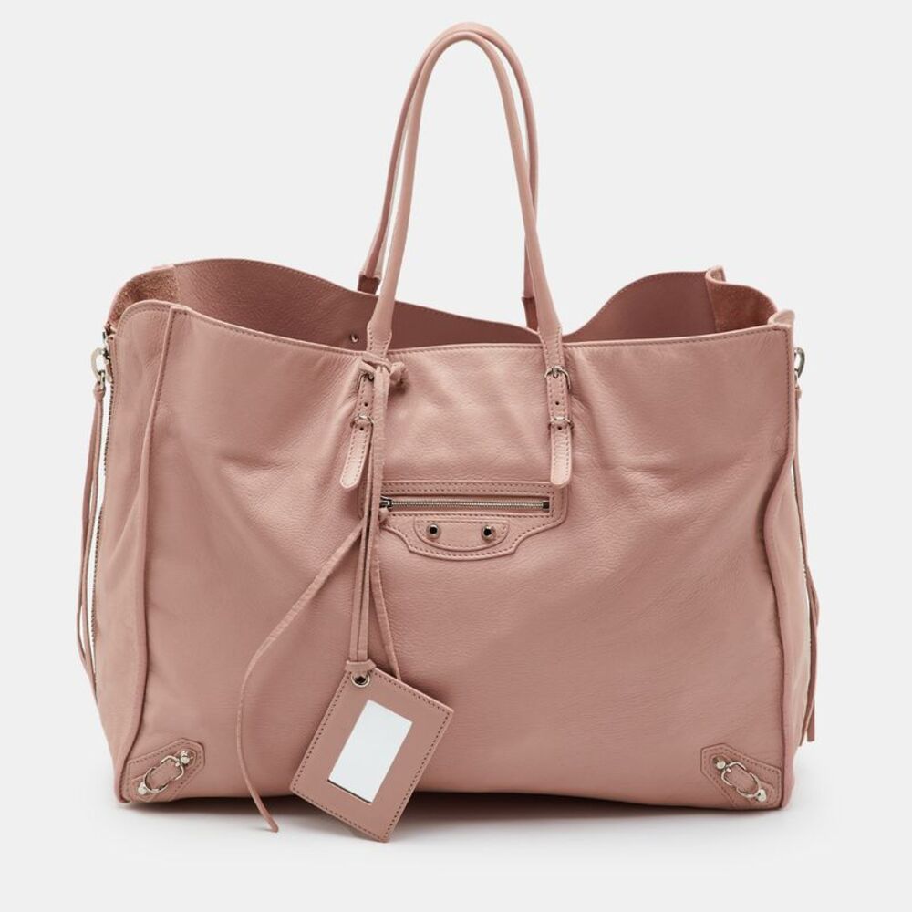 Balenciaga Papier A4 Peach Pink Leather Shopper Tote - Picture 1 of 7